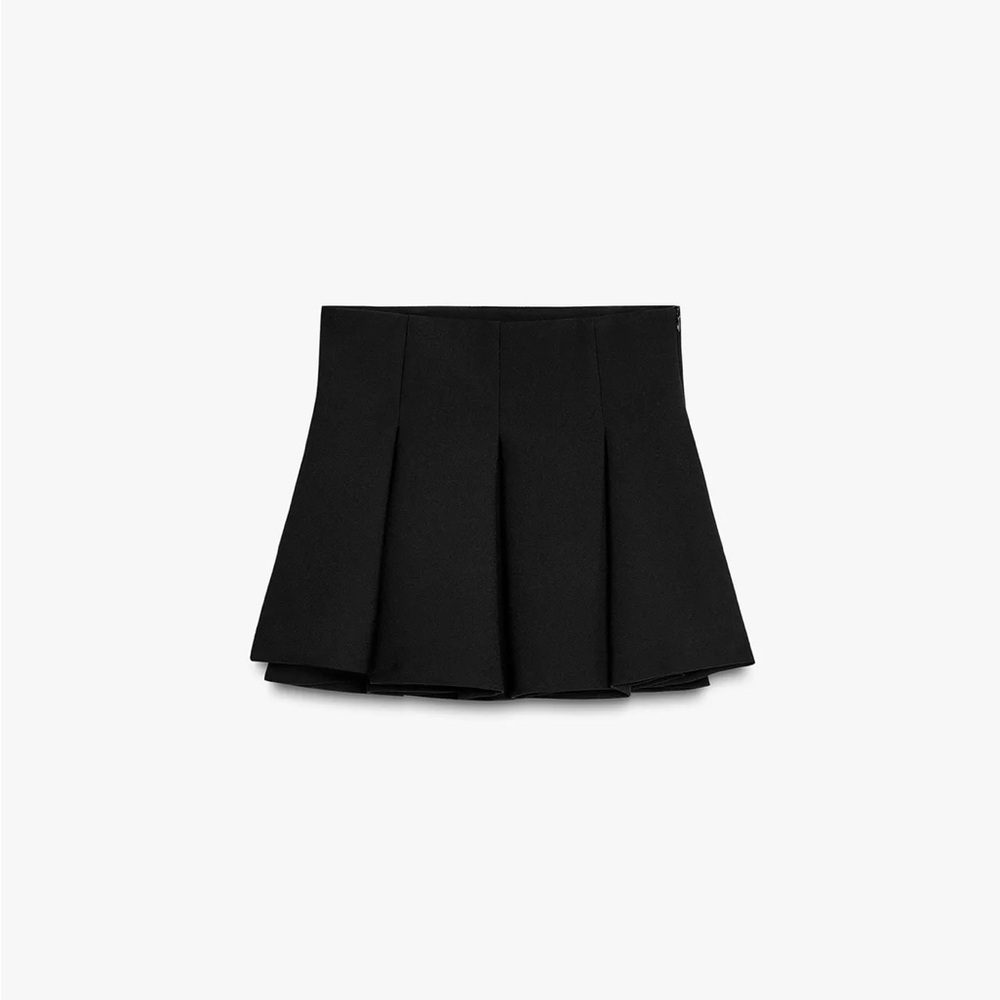 Zara Black VOLUMINOUS MINI SKIRT